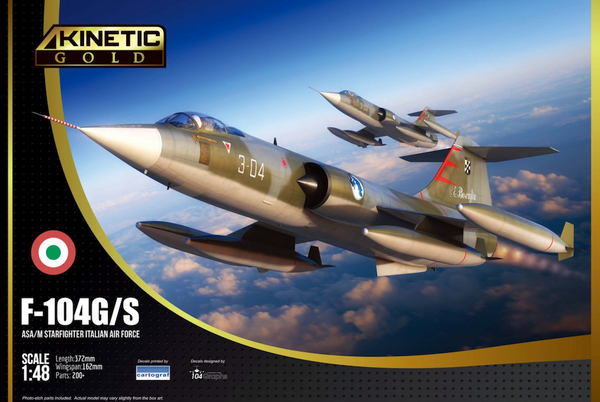 Kinetic K48093 1/48 F-104G/S Starfighter ASA/M Italian Airforce