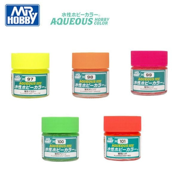 New Mr Aqueous Hobby Fluorescent colours in stock now