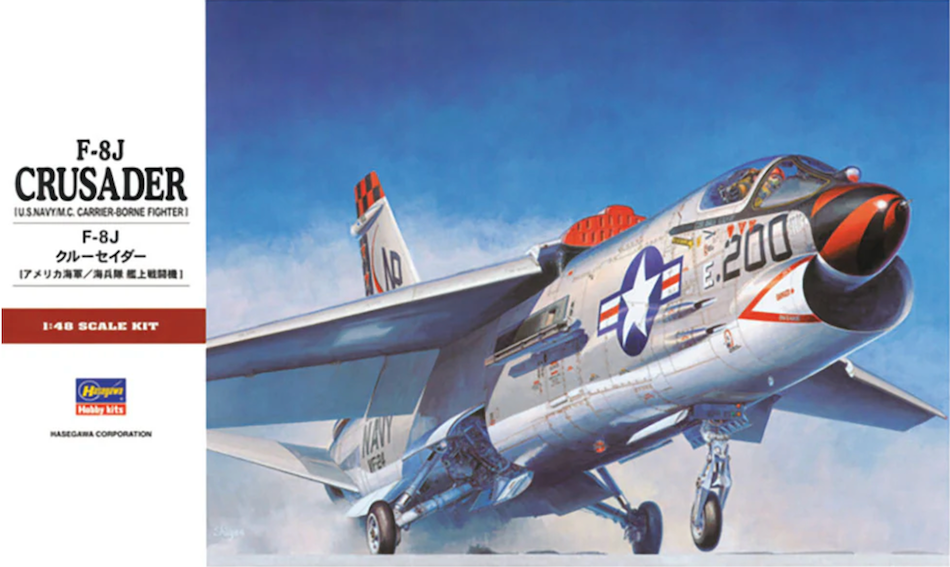 Hasegawa 07226 1/48 F-8J Crusader plastic kit - BlackMike Models