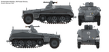 Das Werk DW16018 1/16 scale Sd.Kfz 250/1 Ausf. A decal option 1 - BlackMike Models