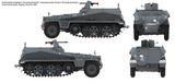 Das Werk DW16018 1/16 scale Sd.Kfz 250/1 Ausf. A decal option 4 - BlackMike Models