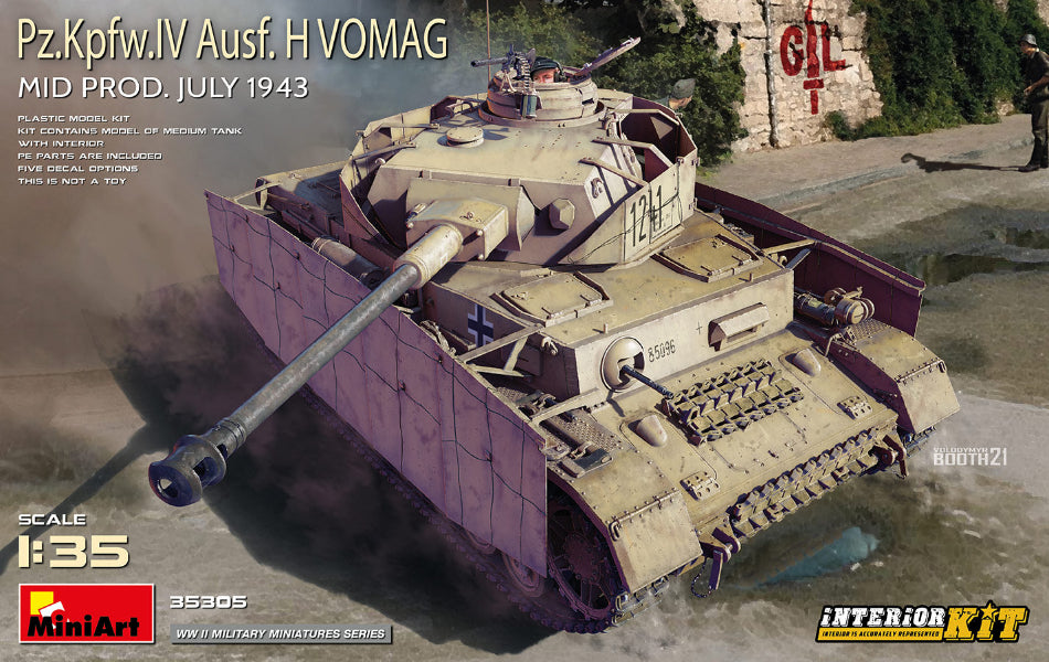 Miniart 35305 1/35 Pz.Kpfw.IV Ausf.H Vomag mid Prod July '43 interior kit