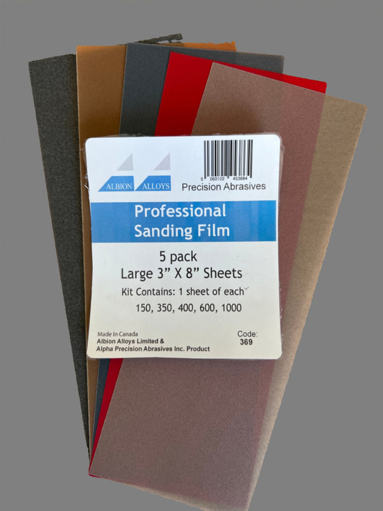 Albion Alloys AA369 Professional Sanding Film 5 pack - BlackMike Models