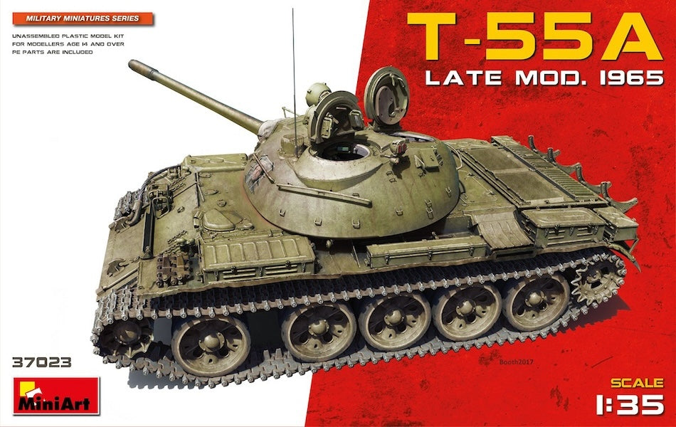 Miniart 37023 1/35 T-55A Late Mod. 1965 Soviet Tank kit - BlackMike Models