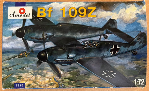 Amodel 7215 1/72 Messerschmitt Bf109Z (Pre-owned) kit - BlackMike Models