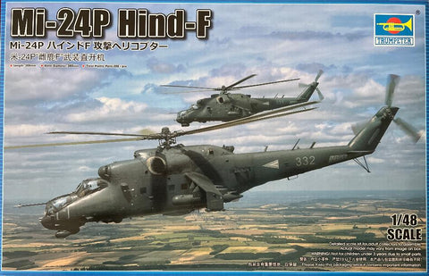 Trumpeter 1/48 scale Mil Mi-24P Hind F Russian Attack Helicopter kit - BlackMike Models