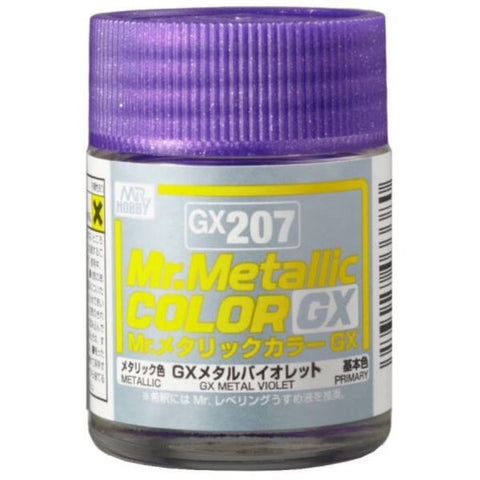 Mr Hobby Mr Metallic Color GX207 Metal Violet paint 18ml - BlackMike Models