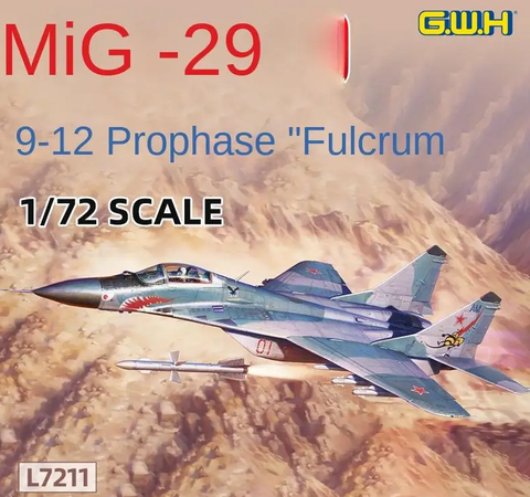 Great Wall Hobby L7211 1/72 scale Mig-29 Fulcrum A 9-12 early type kit - BlackMike Models