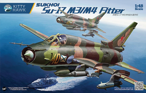 Kitty Hawk KH80144 1/48 scale Sukhoi Su-17 M3/M4 Fitter kit - BlackMike Models