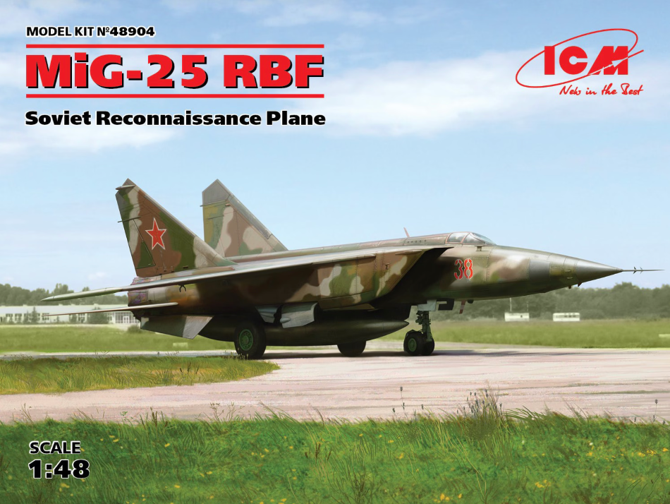 ICM 48904 1/48 Mig-25 RBF Soviet Reconnaissance Aircraft kit - BlackMike Models