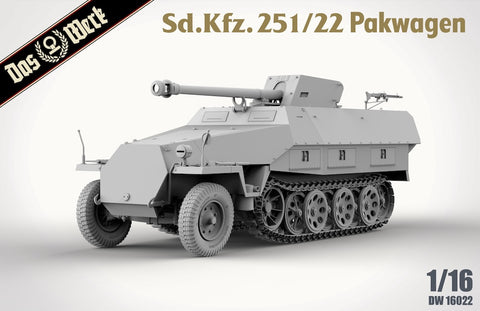 Das Werk DW16022 1/16 Sd.Kfz.251/22 Ausf. D "Pakwagen" kit
