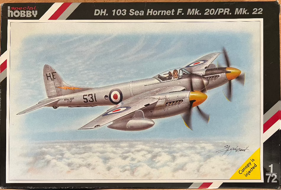 Special Hobby SH72057 1/72 DH103 Sea Hornet F.Mk.20/PR Mk.22 (Pre-owned) kit - BlackMike Models