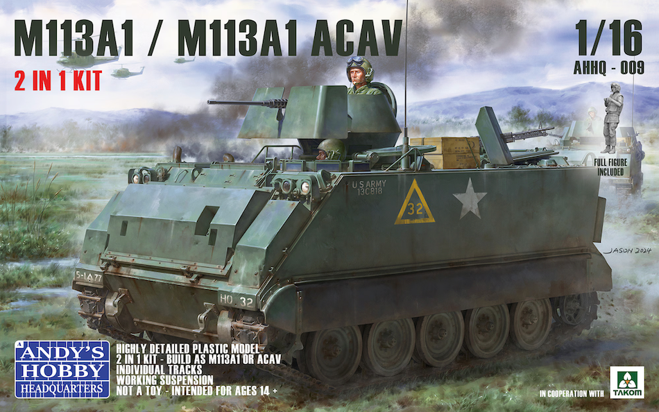 Andy's Hobby Headquarters AHHQ009 1/16 scale M113A1/ M113A1 ACAV kit - BlackMike Models