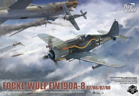 Border Model 1/35 scale Focke Wulf Fw190A-8 R2/R6/R7/R8 4in1 kit