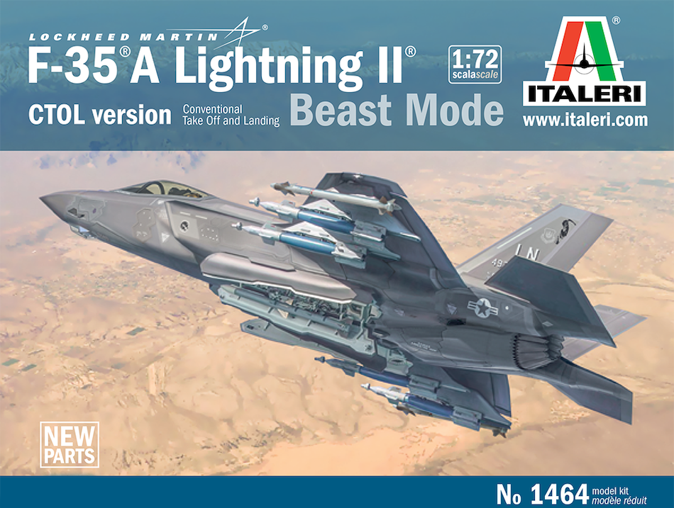 Italeri IT1464 1/72 Lockheed Martin F-35A Lightning II "Beast Mode" kit - BlackMike Models