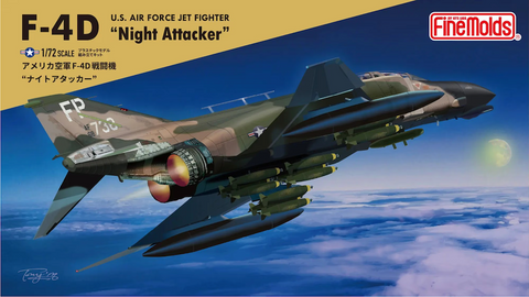 Finemolds 72747 1/72 USAF F-4D Phantom "Night Attacker” Kit - BlackMike Models