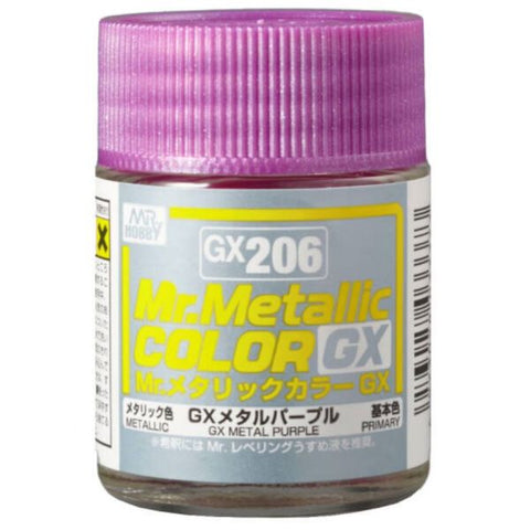 Mr Hobby Mr Metallic Color GX206 Metal Purple paint 18ml - BlackMike Models