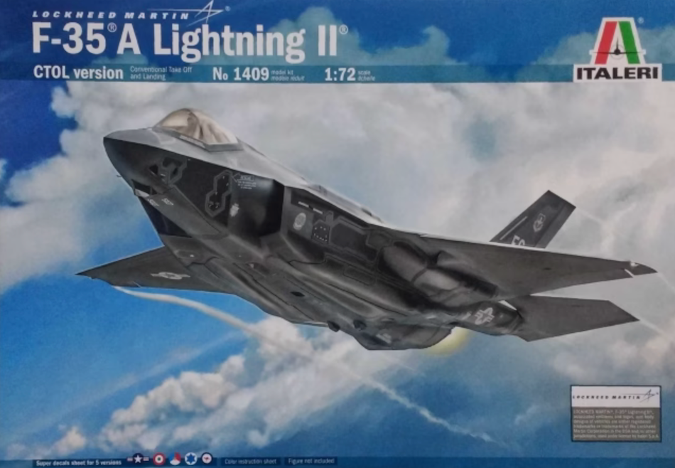 Italeri IT1409 1/72 Lockheed Martin F-35A Lightning II kit - BlackMike Models