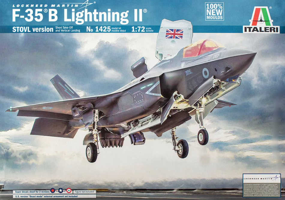 Italeri IT1425 1/72 Lockheed Martin F-35B Lightning II STOVL Version kit - BlackMike Models