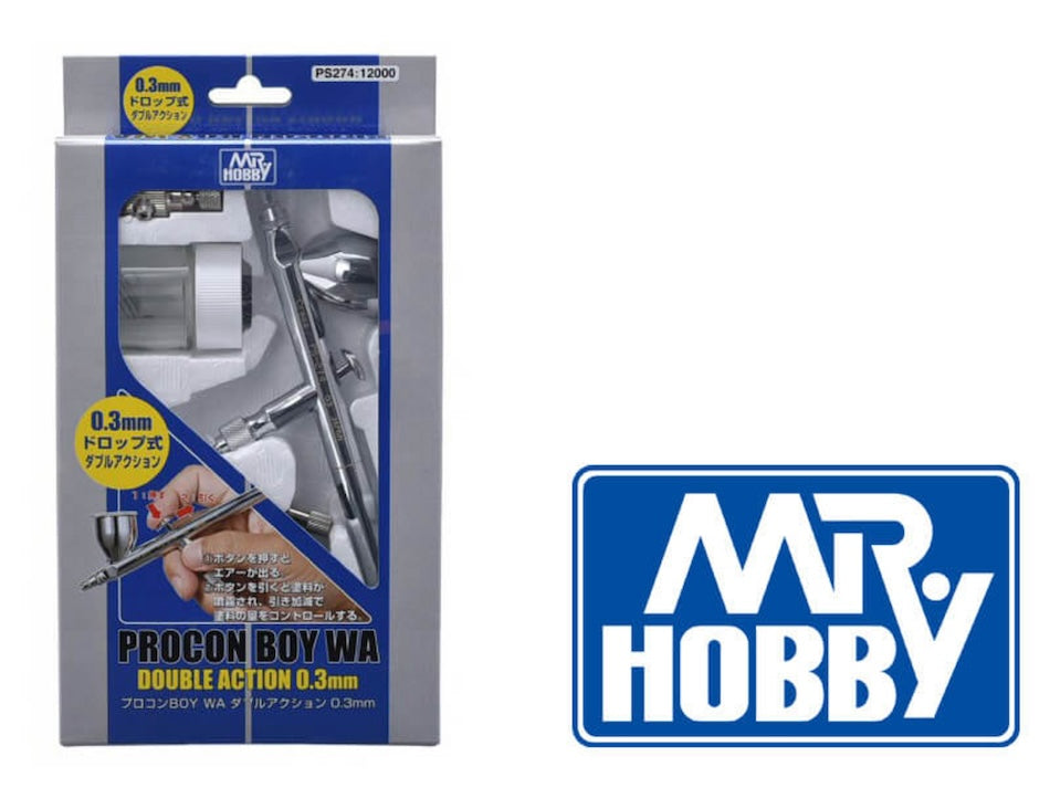 Mr Hobby PS-274 Procon Boy double action airbrush 0.3mm - BlackMike Models