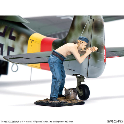 Zoukei Mura SWS02-F13 1/32 Ground Crew Painter Figure set - BlackMike Models