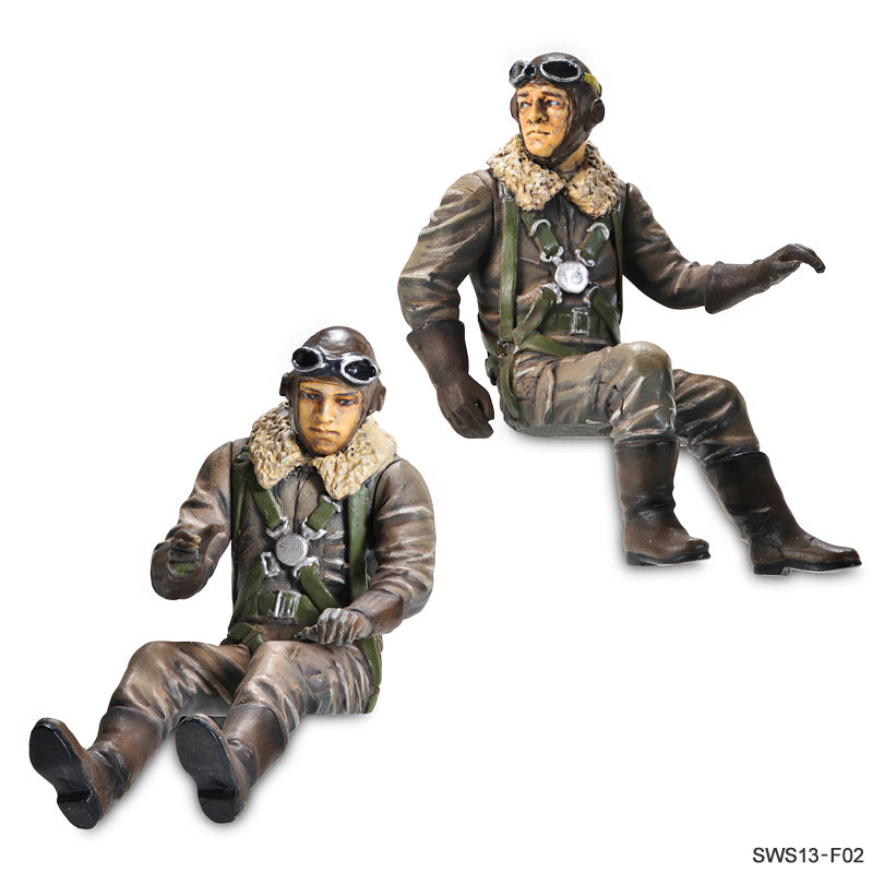 Zoukei Mura SWS13-F02 1/32 Pilot Figures set for Ki-45 Toryu kit - BlackMike Models