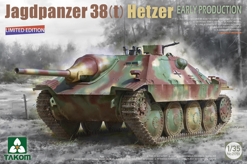 Takom 2170X 1/35 Jagdpanzer 38(t) Hetzer early production version limited edition kit - BlackMike Models
