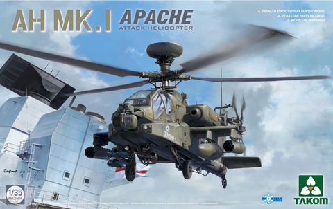 Takom 2604 1/35 scale AH Mk.1 Apache helicopter kit - BlackMike Models