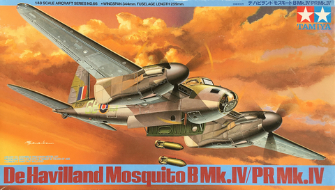 Tamiya 61066 1/48 De Havilland Mosquito B Mk.IV/PR Mk.IV kit - BlackMike Models