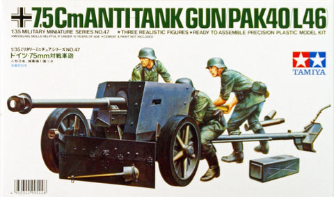 Tamiya 35047 1/35 German 7.5cm Anti-Tank Gun Pak40/L46 kit - BlackMike Models