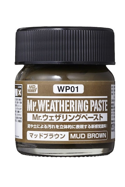 Mr Weathering Paste WP01 Mud Brown 40ml - BlackMike Models