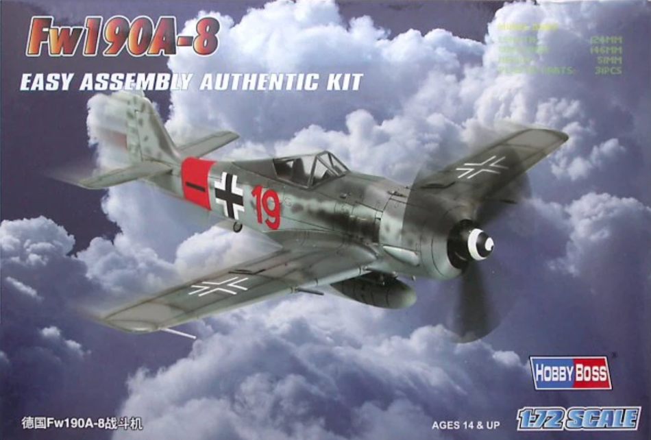 HobbyBoss 80244 1/72 scale Fw190A-8 Easy Kit - BlackMike Models