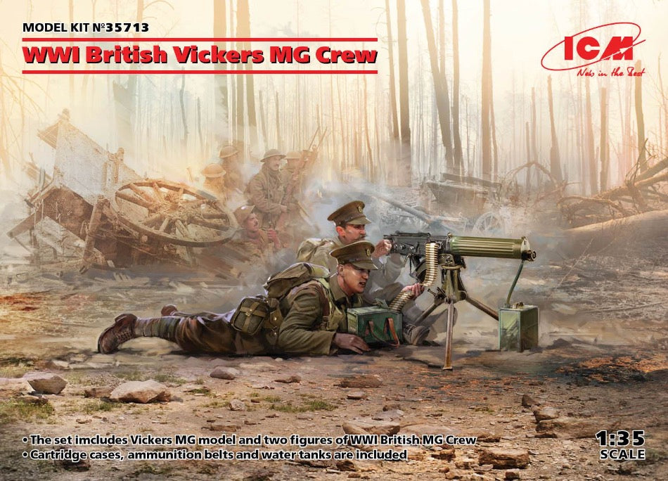 ICM 1/35 scale WW1 British Vickers Machine-gun crew - BlackMike Models